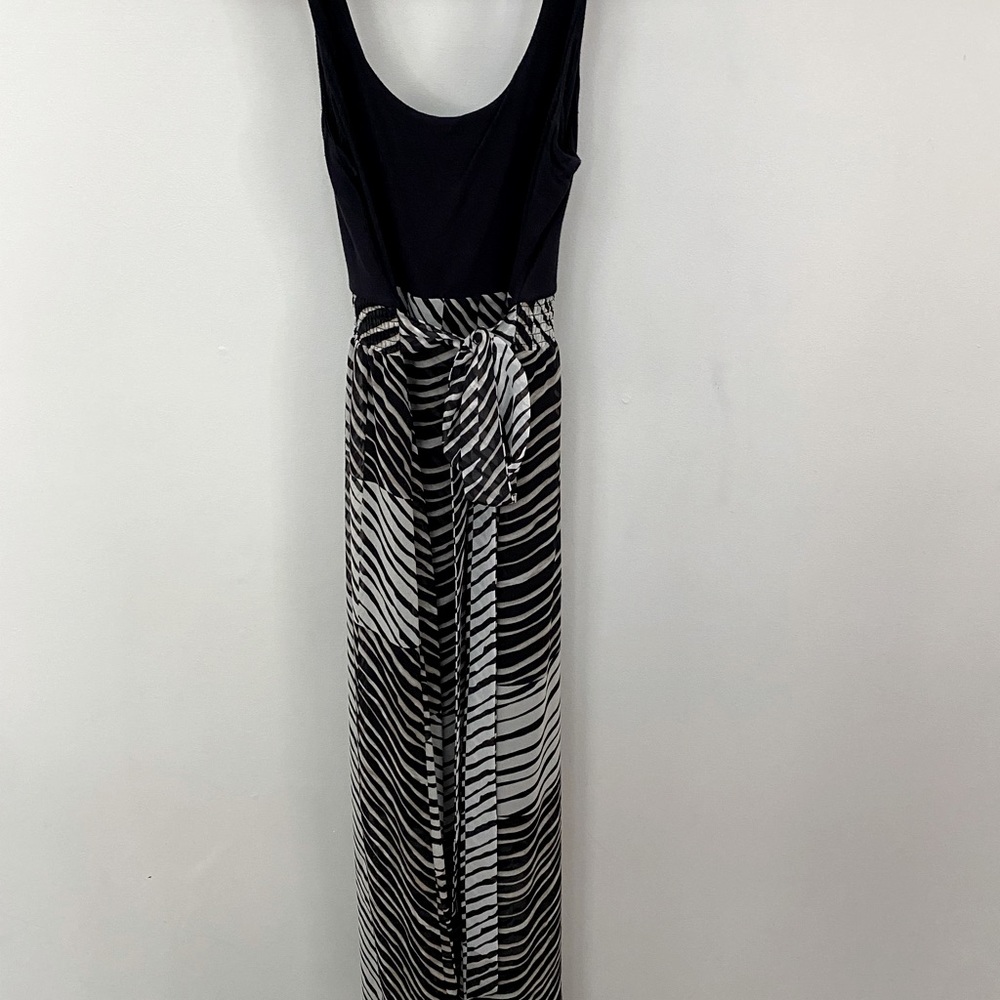 CAbi tank dress with sheer skirt and tie waist